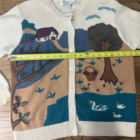Vintage Scenic Knit Cardigan - Picture 4 of 11